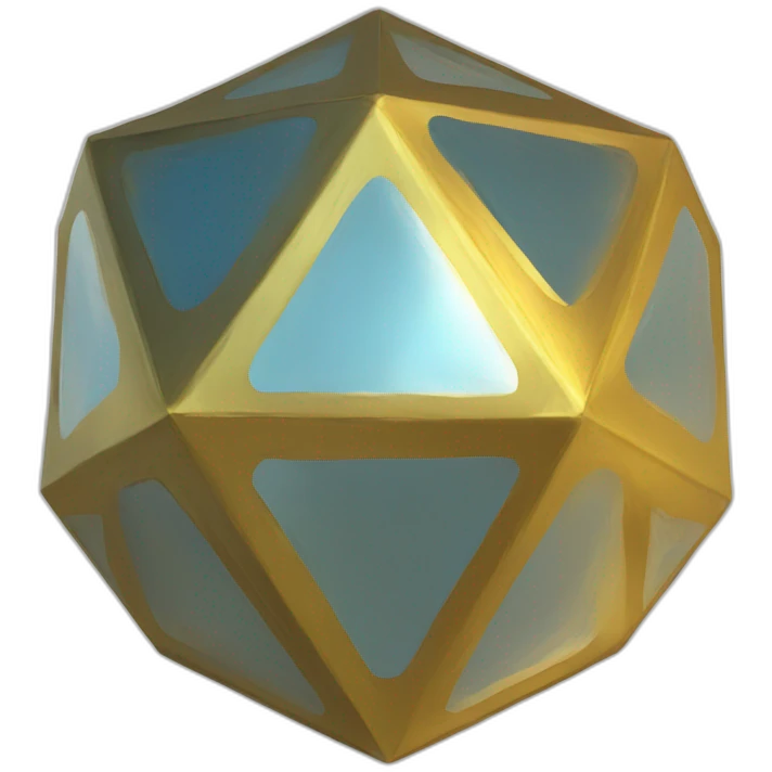 Golden Icosahedron emoji