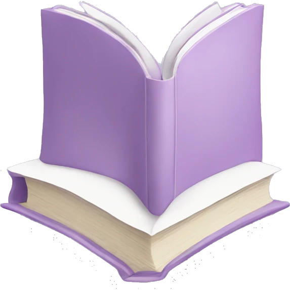 A pastel purple book  emoji