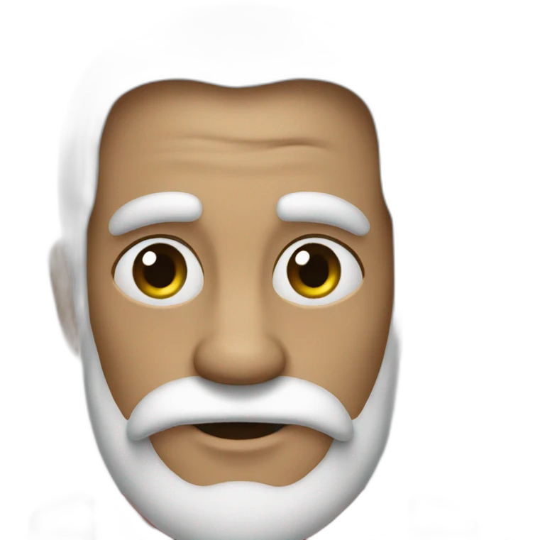Pere noel sans barbe emoji
