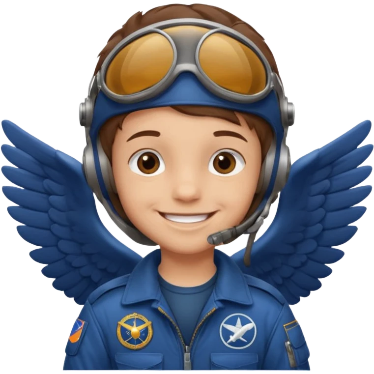 Kid pilots emoji