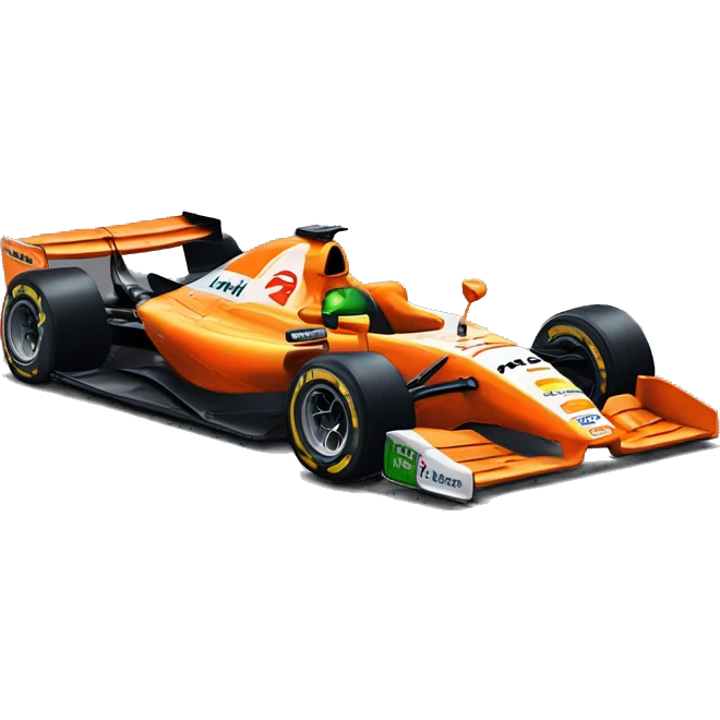 mclaren f1 papaya car lando norris emoji