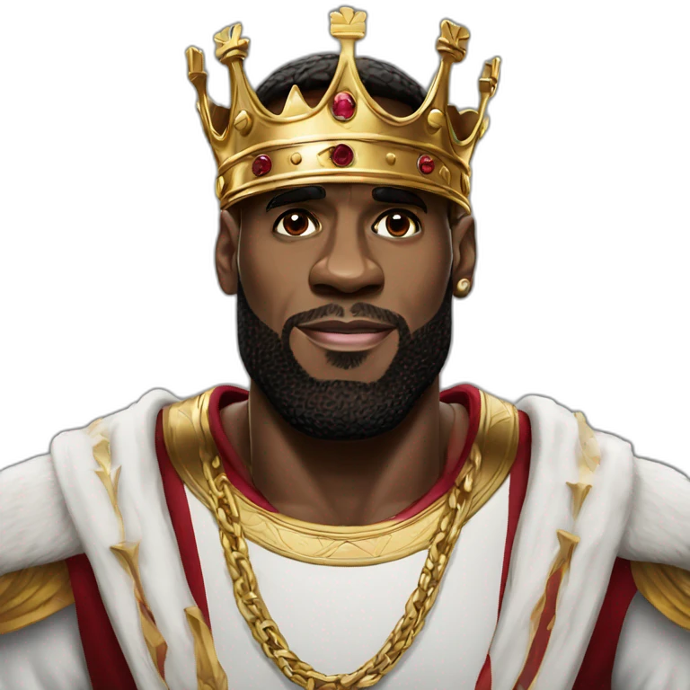 King LeBron James emoji