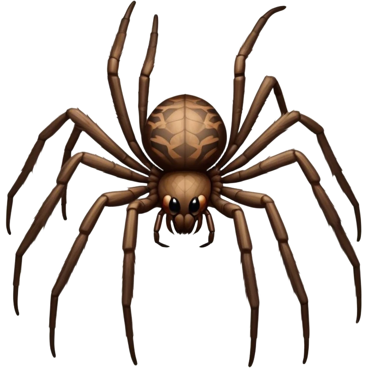 Close-up of a giant hairy The bird-eating spider (Theraphosidae) in its natural habitat, surrounded by delicate webbing. The spider's detailed body and legs are visible, with soft natural lighting illuminating the scene. Transparent background. emoji