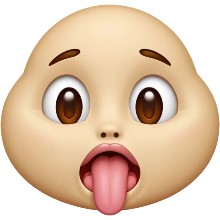 face with tongue out looking up  emoji