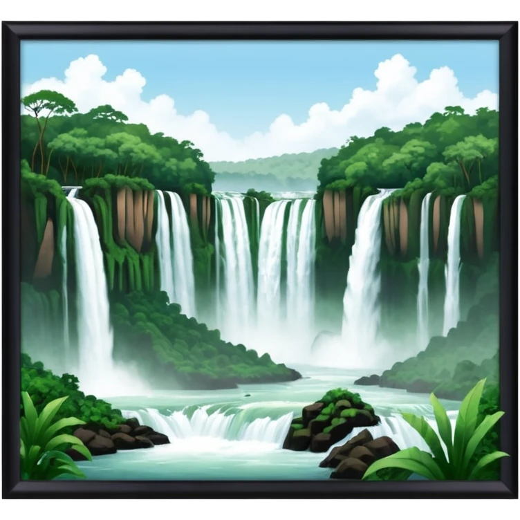iguazu waterfalls emoji