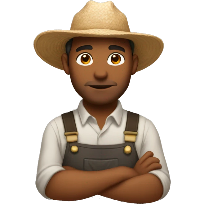Tan farmer ☕️ emoji