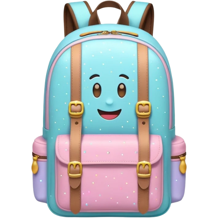 Pack & Go
A cheerful emoji-style travel backpack with small sparkles around it, symbolizing excitement for a new journey. Simple flat style, pastel tones, white background. emoji