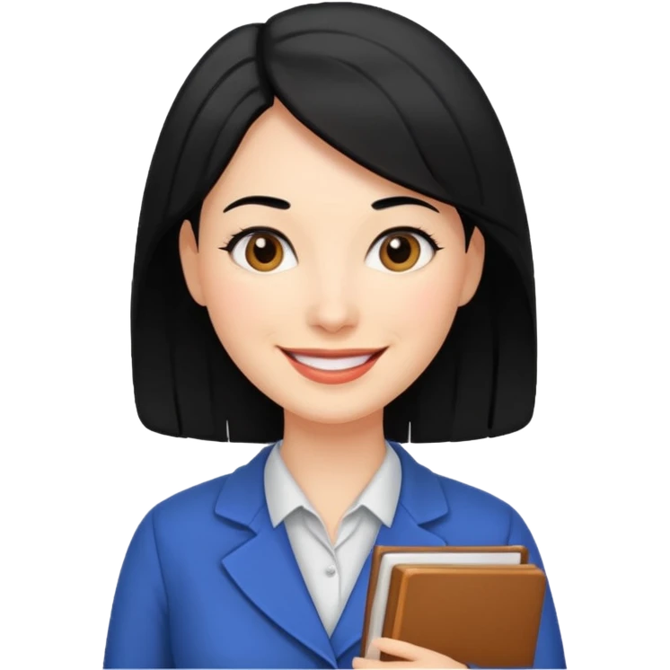Women, professionals, teachers, black hair emoji