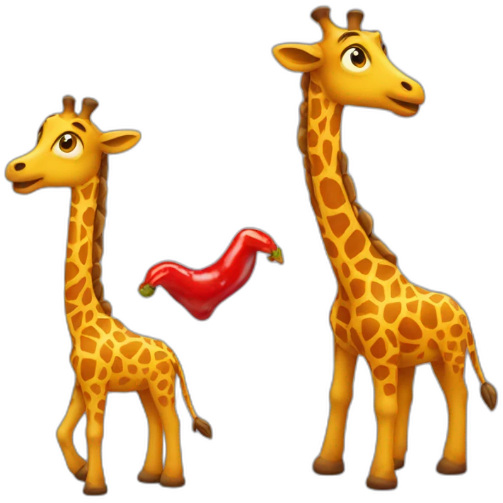 Un piment en girafe emoji
