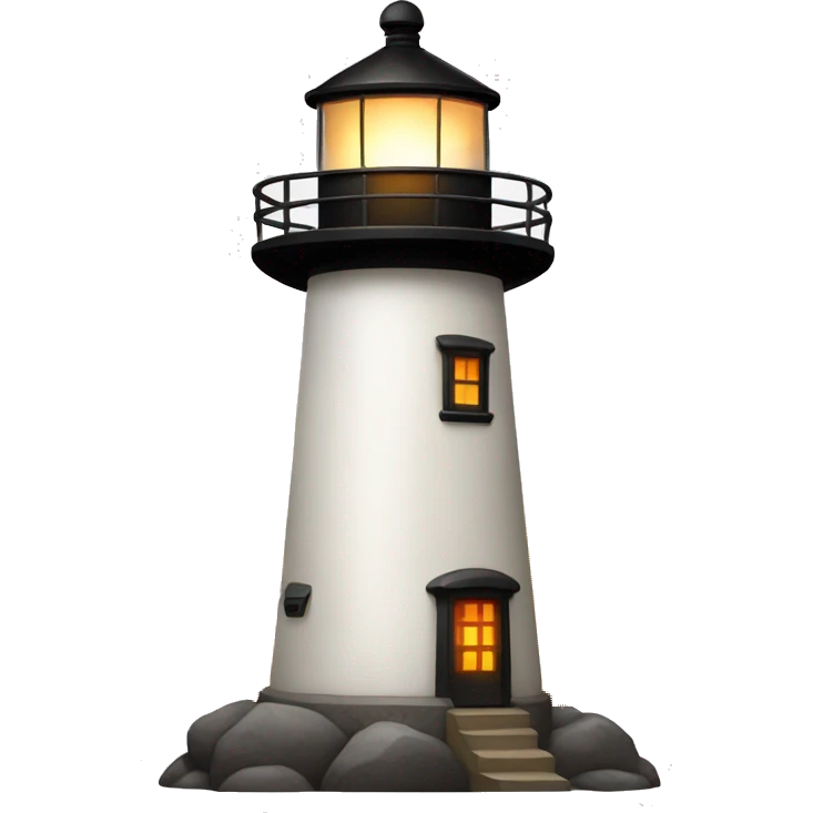 Lighthouse with firelight  emoji