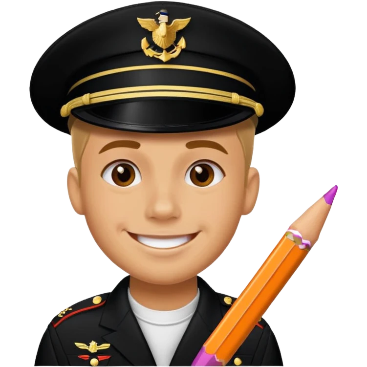 Unites States Marine eating Crayons emoji