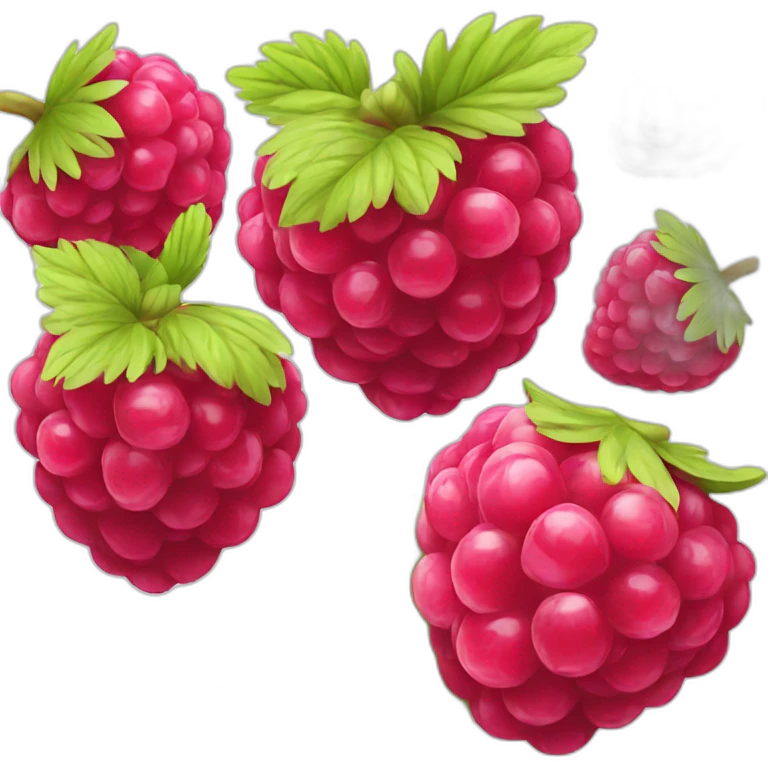 raspberry fruit emoji