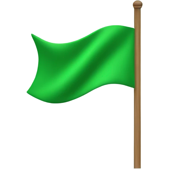 Green flag emoji