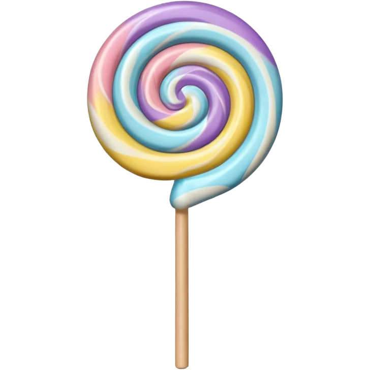 Pastel lollipop emoji