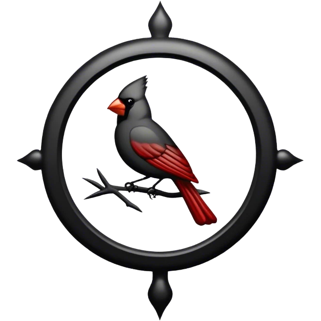 Cardinal's emblem with no red emoji
