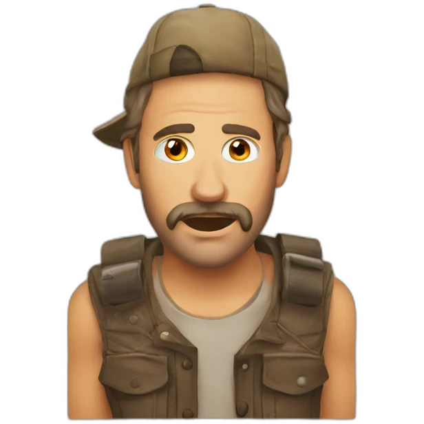 Redneck mood emoji