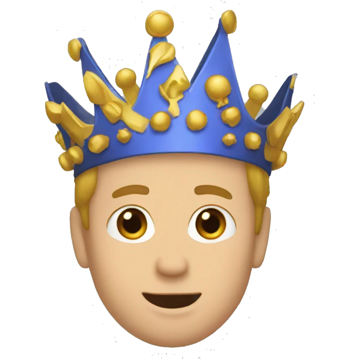Create a emoji of king Baldwin hand gesture emoji