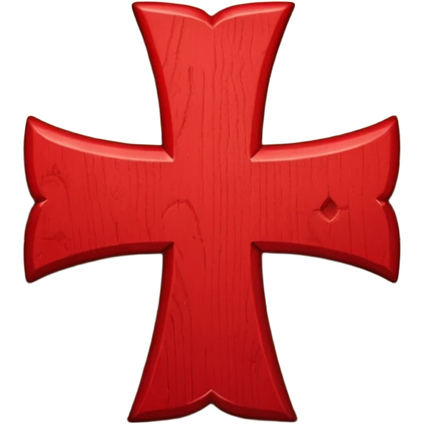 A simple scarlet-red cross emoji