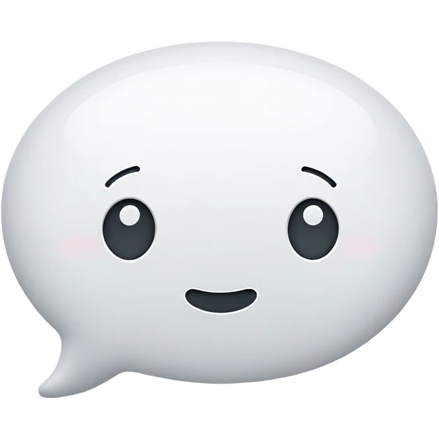 text message, chat bubble, sms notification emoji