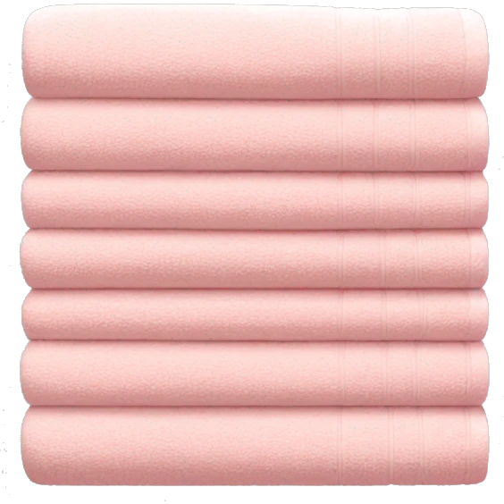 Light pink stacked towels emoji