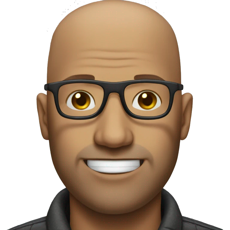 Bald Head Glasses Man Ugly emoji