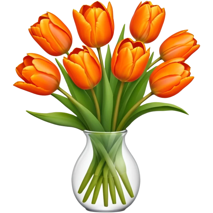 orange tulip bouquet  emoji