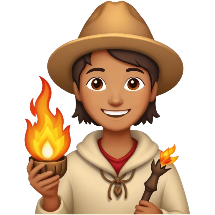 Enamorado con llamas emoji