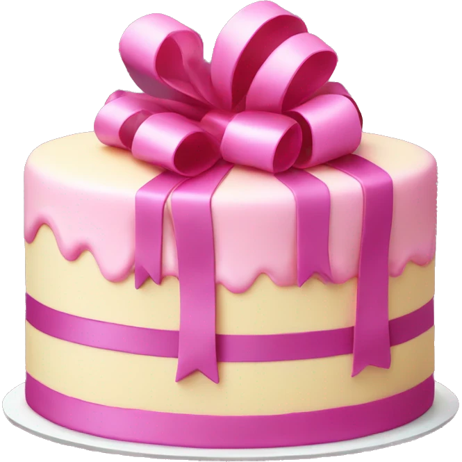 Ribbon cake emoji