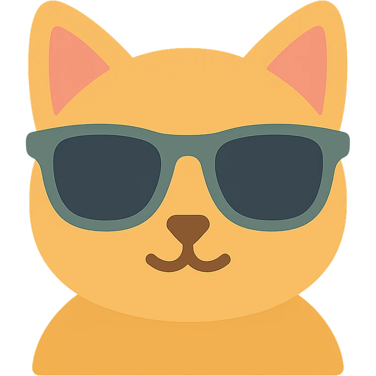 cat wearing sunglasses emoji