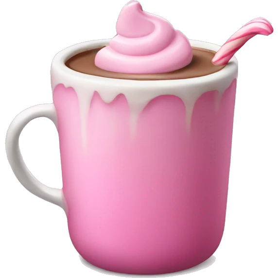 pink hot chocolate  emoji