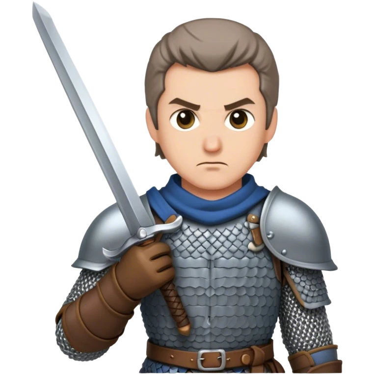mid evil swords man emoji