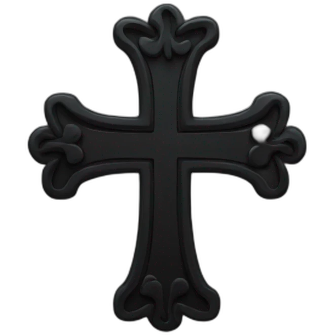 black cross emoji