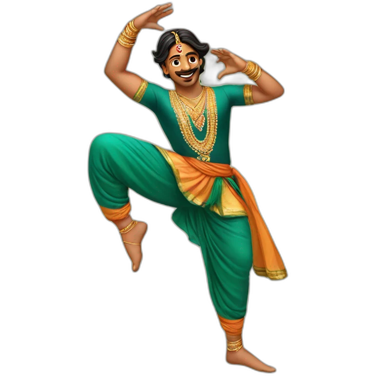 Indian male dancer emoji