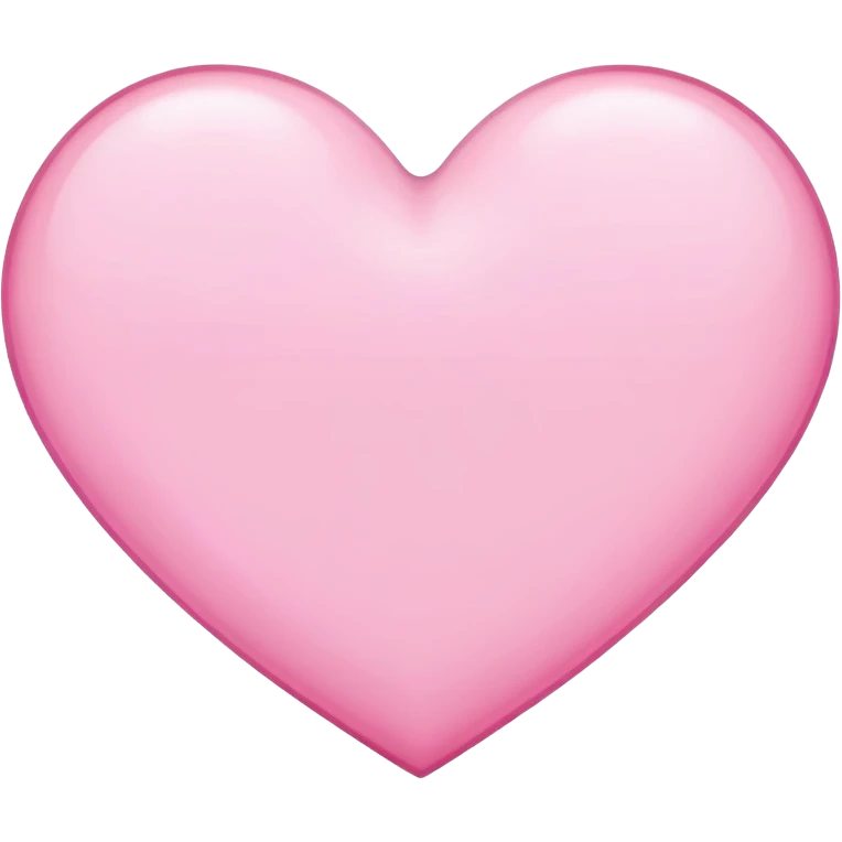 White heart with pink outline emoji