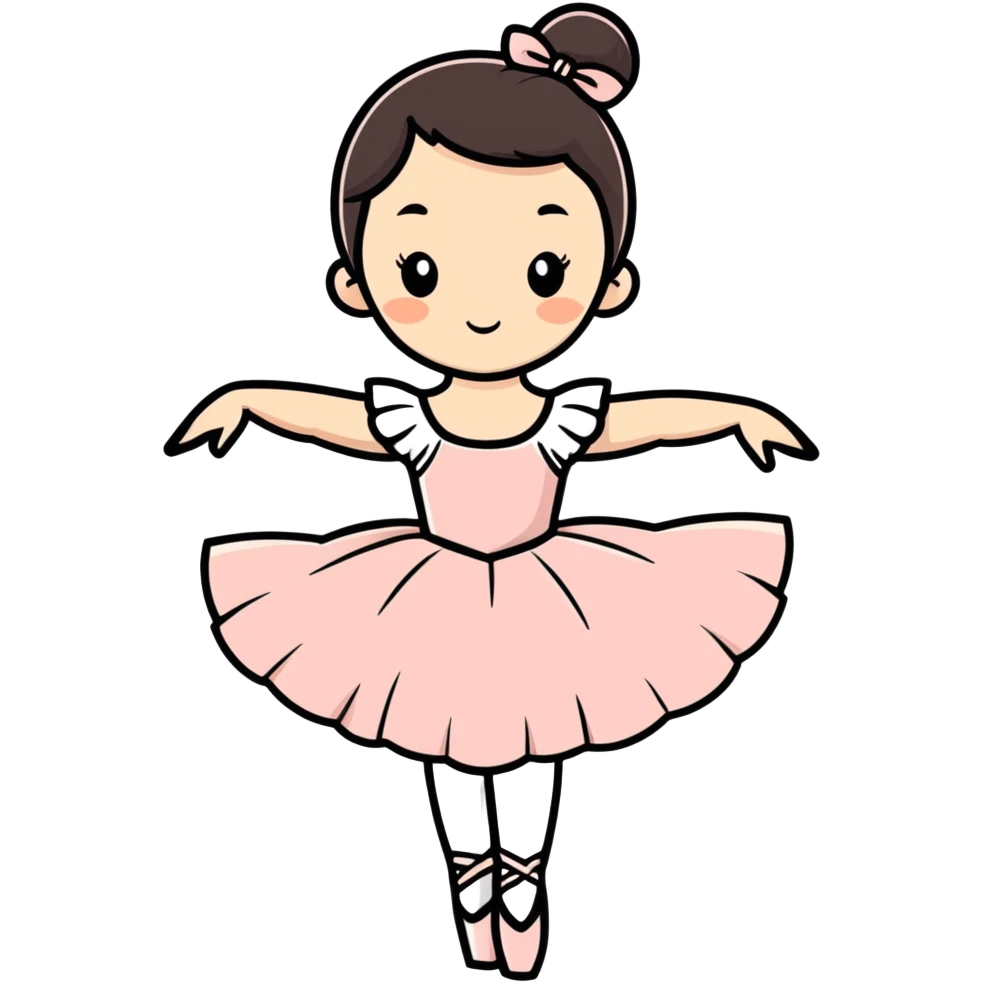 Ballerina with a capuchina head emoji