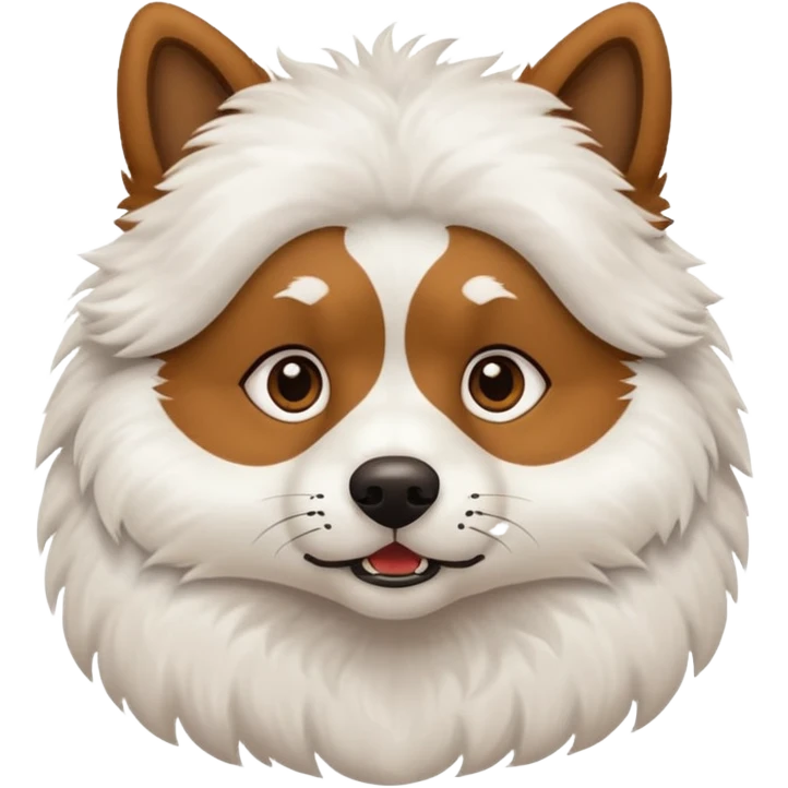 I want a brown Anjing kampung(talamian) with white furs from jaw below.  emoji