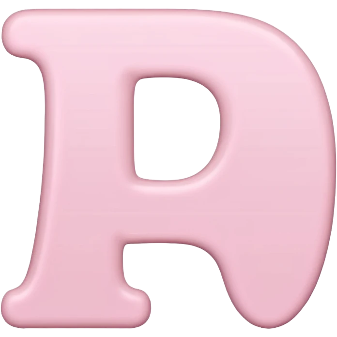 light pink cute letter variation 4 emoji