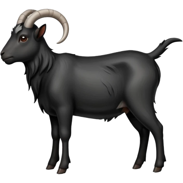 black goat side view emoji