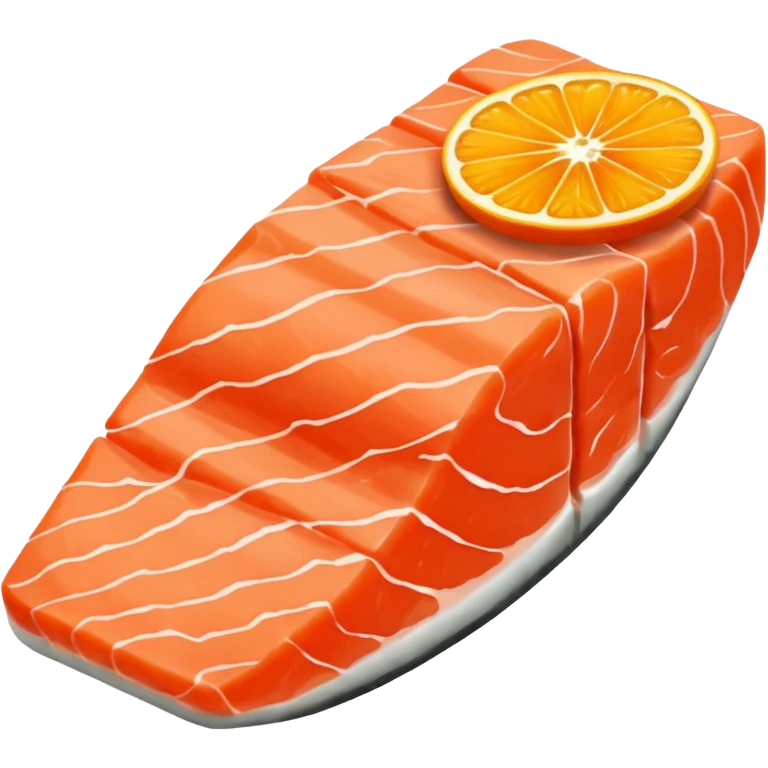 Slice of Salmon emoji