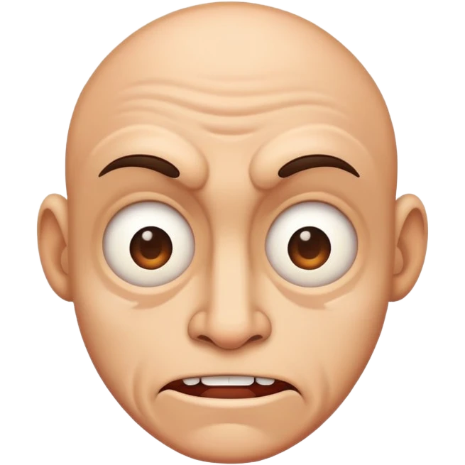 Ugly face emoji