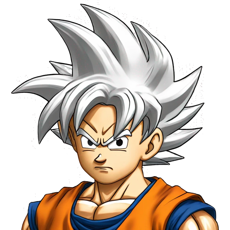 Goku de dragon Ball en super sayan emoji