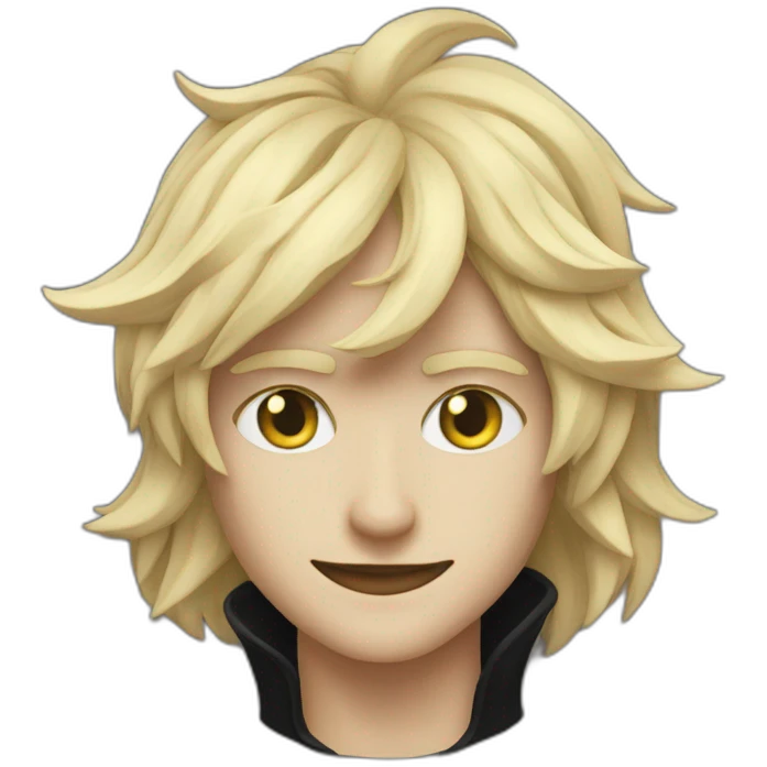 Chat noir avec des tache noir emoji