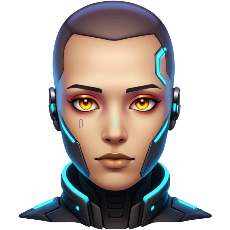 Cyberpunk human emoji