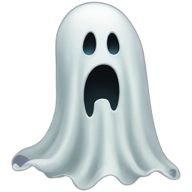 a scary ghost emoji