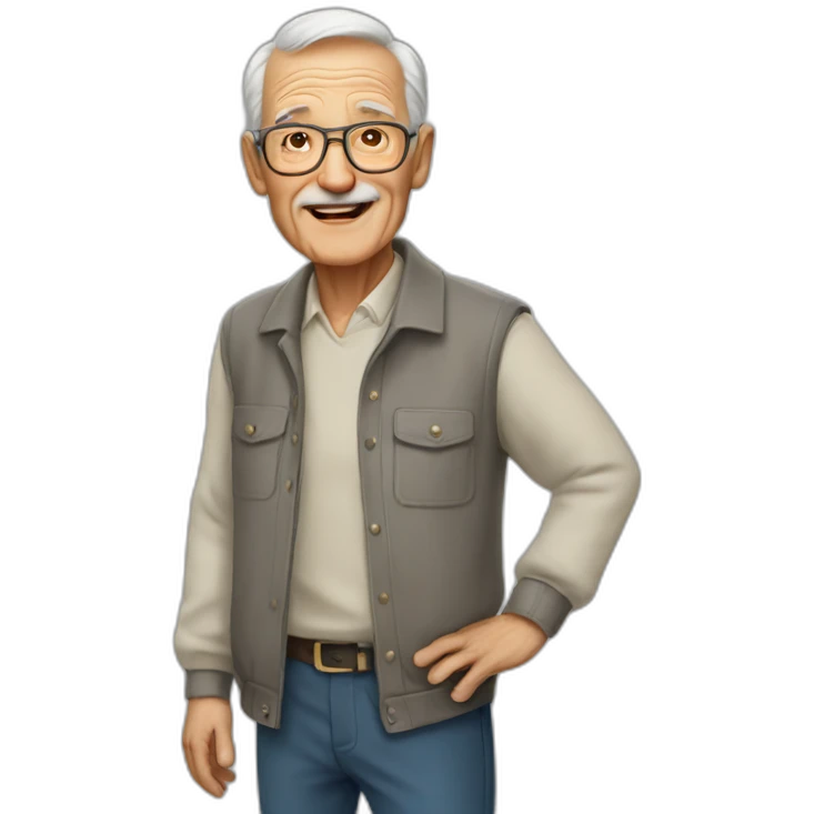 80 year old man emoji