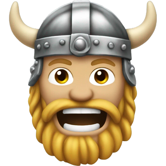 Laughing metalhead Viking  emoji