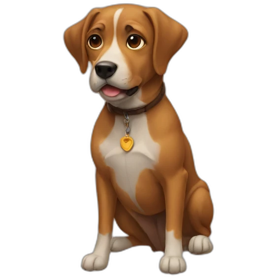 A dog emoji