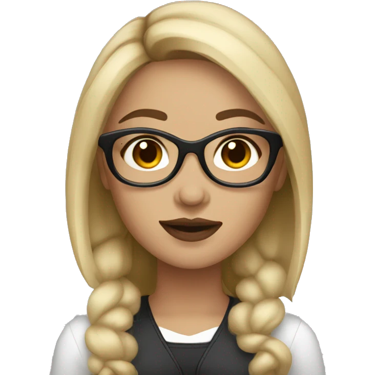 woman makeup artist with dark brown hair and light skin  emoji