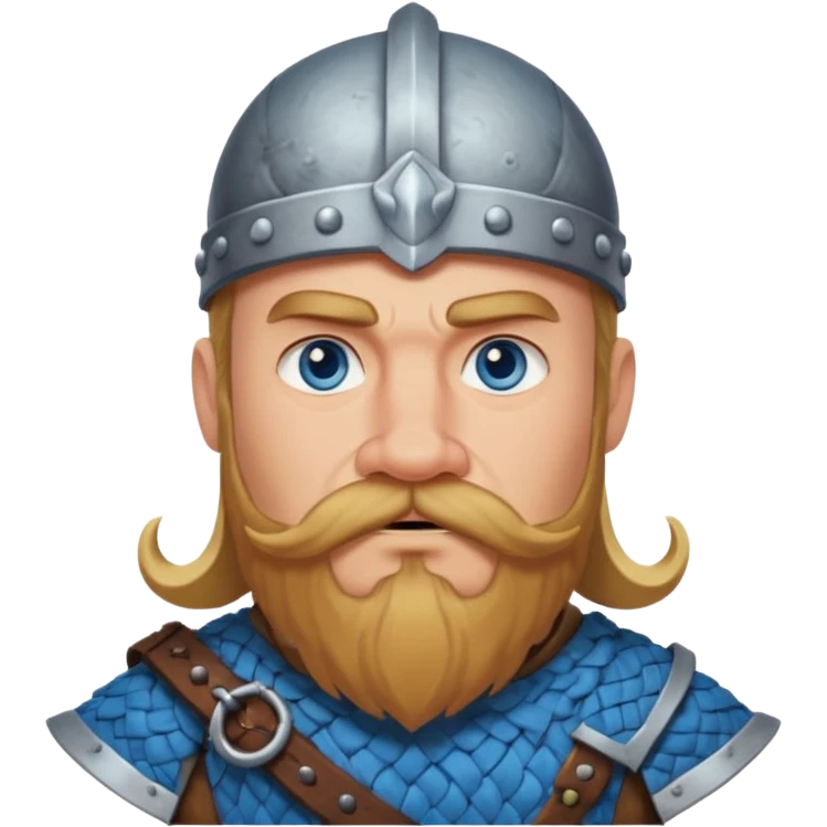 viking raider with mustache emoji