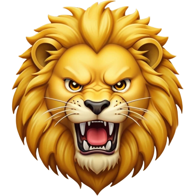 Angry lion emoji